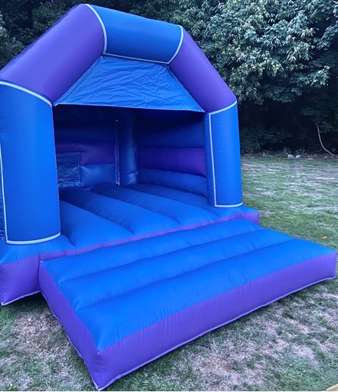 Picture of Blue and purple Velcro bouncy castle