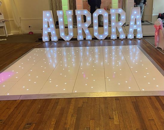 Picture of Led dance floor and letters