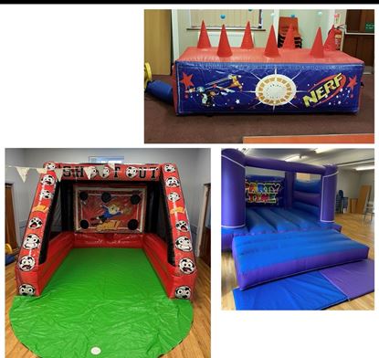 Picture of Bouncy castle penalty shootout nerf wall
